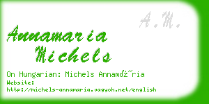 annamaria michels business card